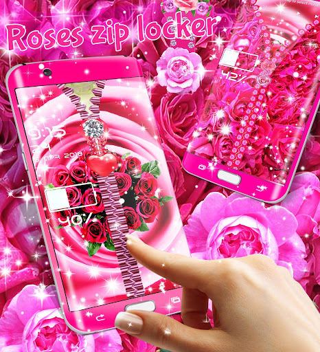 Android application Roses zip locker screenshort