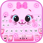 Cover Image of Herunterladen Kitty-Lächeln-Tastatur-Thema  APK