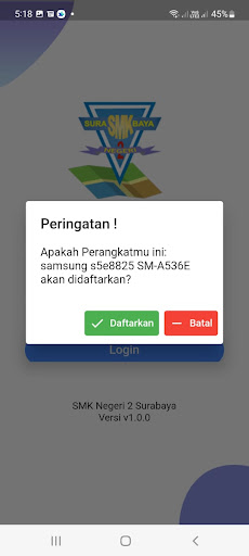 E-Presensi SMKN 2 Surabaya Screen 2