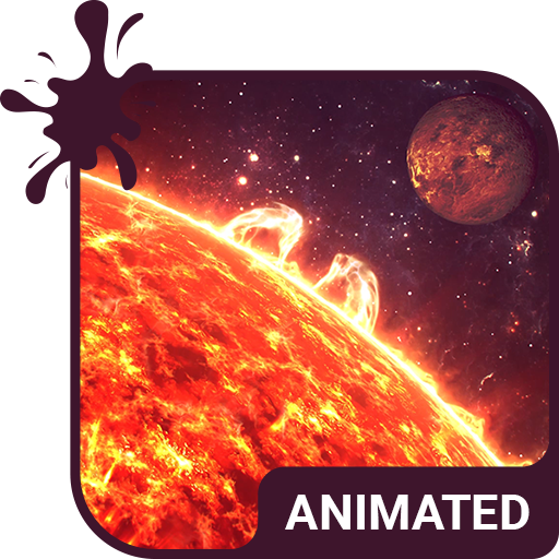 Sun Eruption Animated Keyboard + Live Wallpaper