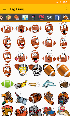 Football Pack for Big Emojiのおすすめ画像1