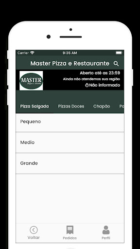 Master Pizza e Restaurante Screenshot