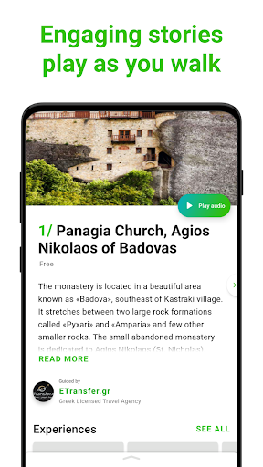 Meteora Tour Guide:SmartGuide Screen 2