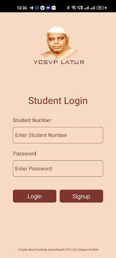Android application YCSVP Latur screenshort