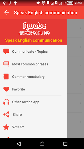 Aperçu de l'application
