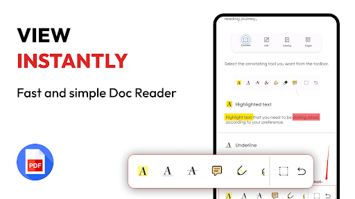 Android application PDF reader & Document viewer screenshort