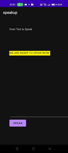 Speakup Screen 2