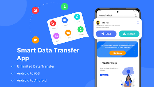 Switch Mobile Data Transfer Unknown