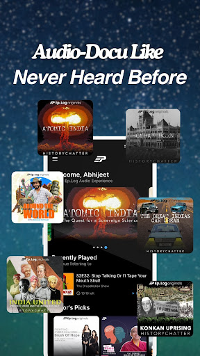 EpLog Indian Podcasts, Stories Screen 3