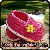 Crochet Pattern Baby Slippers icon