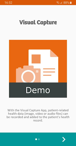 Android application Visual Capture (Demo) screenshort