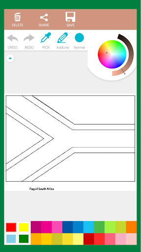 African Flags Coloring Book Screen 2