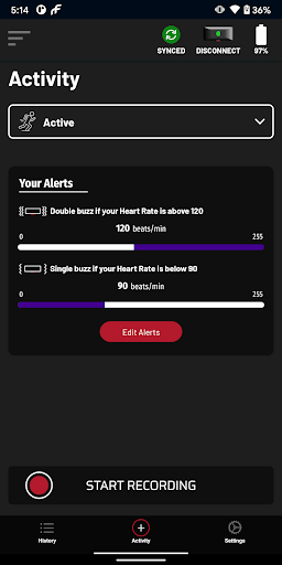 Android application Frontier SHM screenshort
