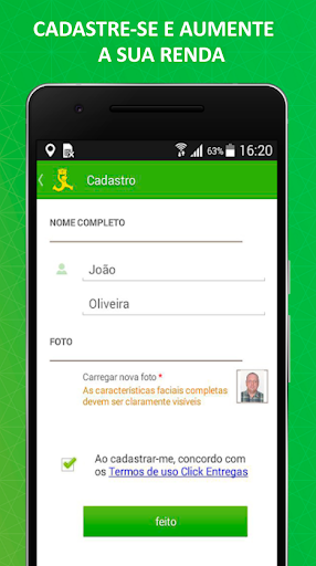 Click Entregas: Courier Job Ap Screenshot 1 - AppWisp.com