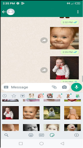 Cute Baby Animated Wasticker