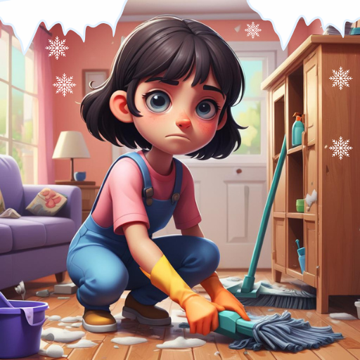 Winter Princess Home Cleaning 1.0 Icon