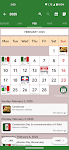 screenshot of Mexico Calendar 2024