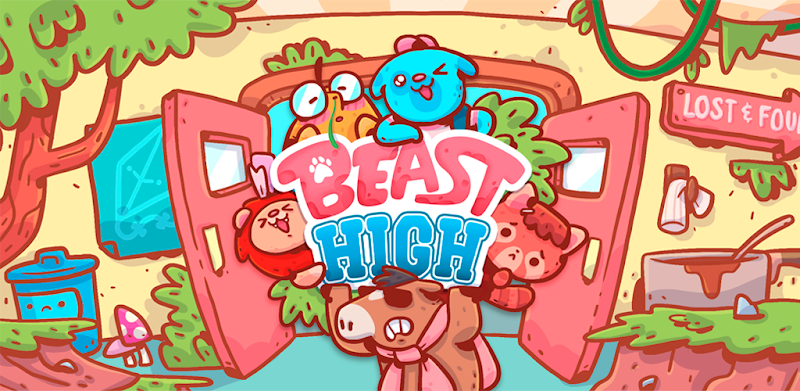 Beast High: Merge Cute Friends !