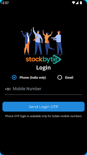 Android application Stockbyte screenshort