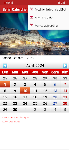 Benin Calendrier 2024 Screen 3