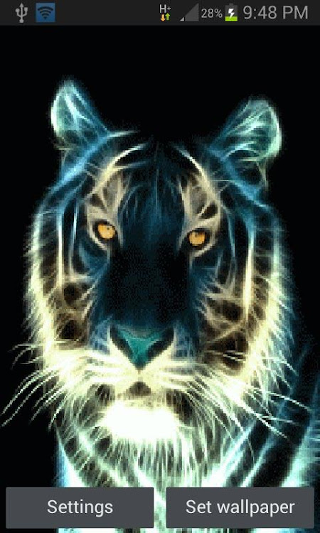 Abstract Tiger Live Wallpaper - 3 - (Android)