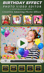 Screenshot 5 Birthday Photo Effect Video android