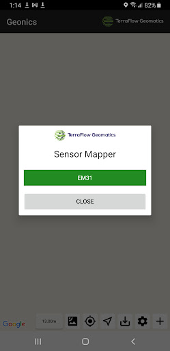 TerraFlow Sensor Mapper Screen 2