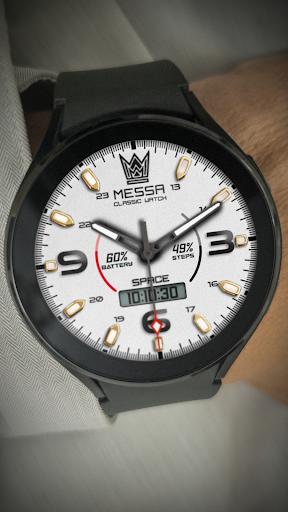 Android application Messa Watch Face LX19 Gold screenshort