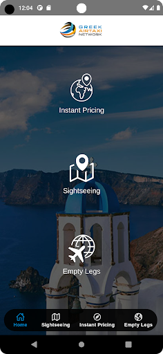 GreekAirTaxiNetwork Screen 2