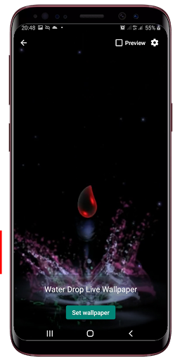 Water Drop LIve Wallpaper Screen 2
