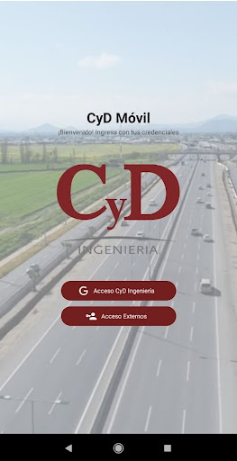Android application CyD Móvil screenshort