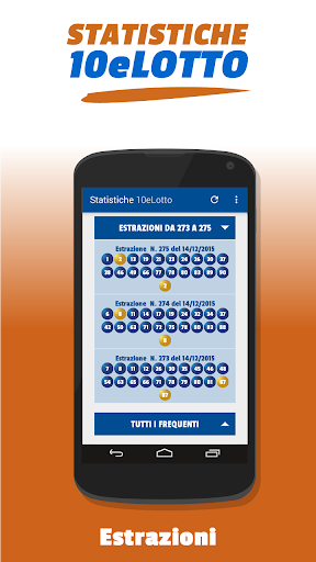 Statistiche 10eLotto Screen 2