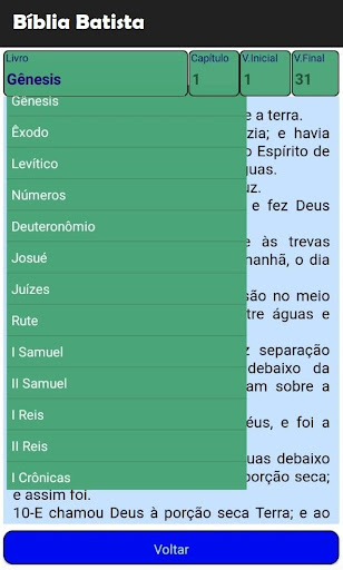 Android application Bíblia Batista screenshort