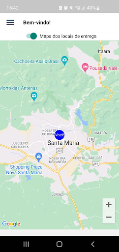 Smart Delivery - Motorista Screen 2