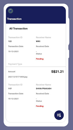 Haratan Remittance Screen 2