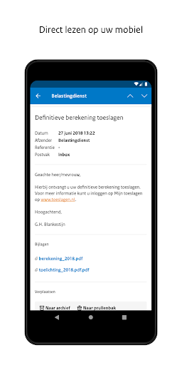 Screenshot of Berichtenbox