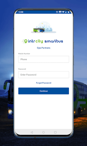 Android application Operator App for IntrCity screenshort