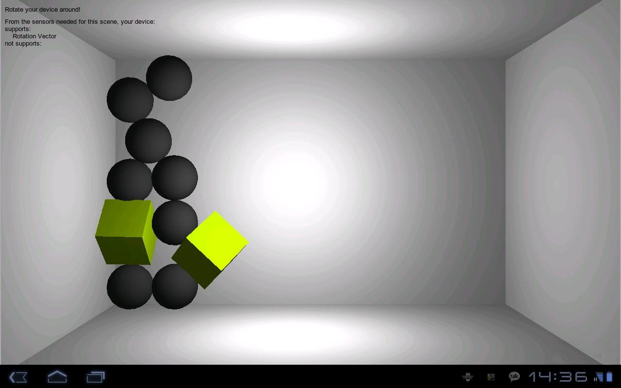 Android application GyroDroid screenshort