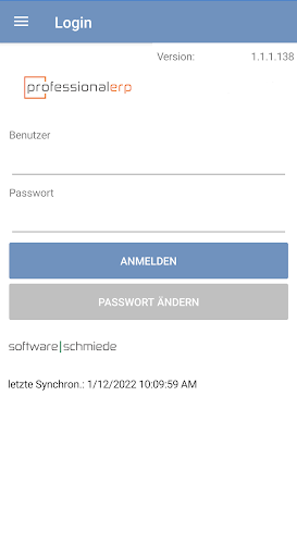 Android application Professional MDE (legacy) screenshort