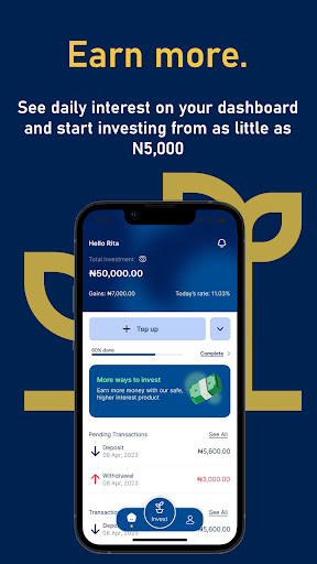 SFS Fund: Invest and Earn Screen 2