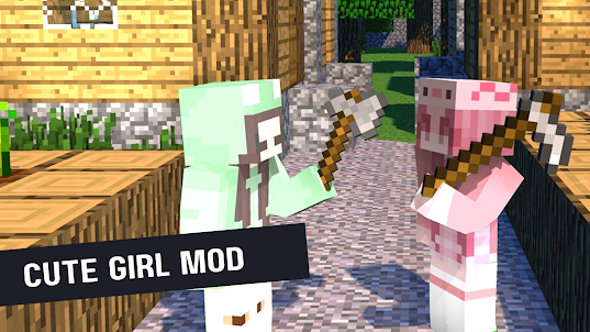 Cute Girl Mod for Minecraft