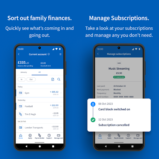 Screenshot of Halifax Mobile Banking