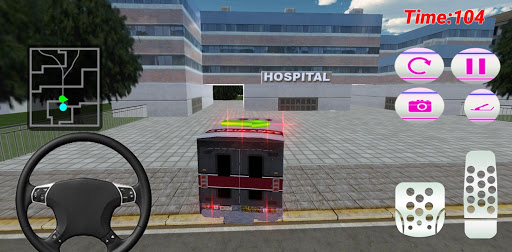 Pink Lady Emergency Ambulance Rescue Driver 3D