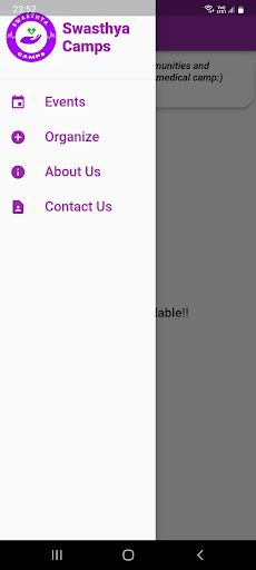 Android application Swasthya Camps screenshort