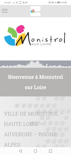 Android application Mairie de Monistrol screenshort