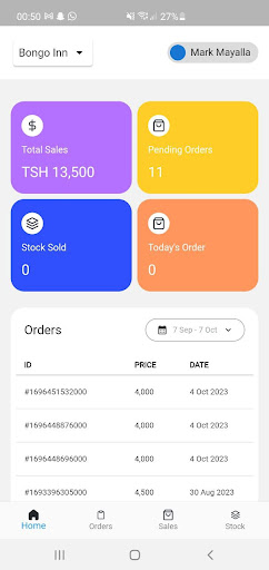 Zoazoa Seller Screen 2