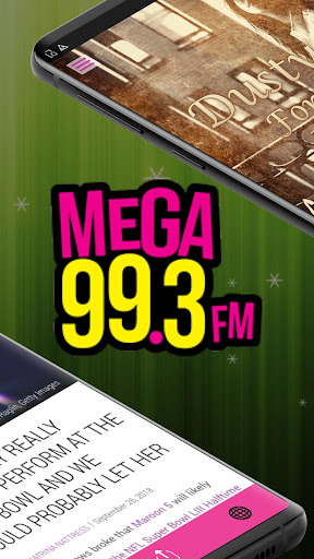 Screenshot of Mega 99.3 Online (KMGW)