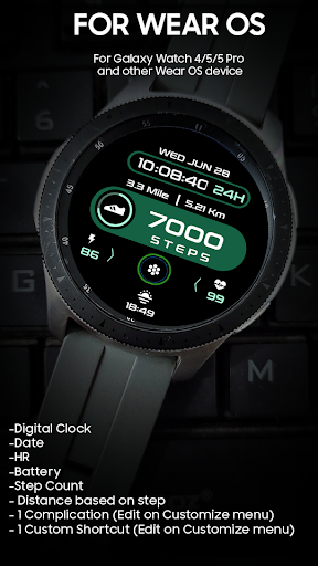 Android application Step Up - Digital Watchface screenshort