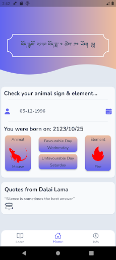 Lorta - Tibetan Astrology App Screen 2