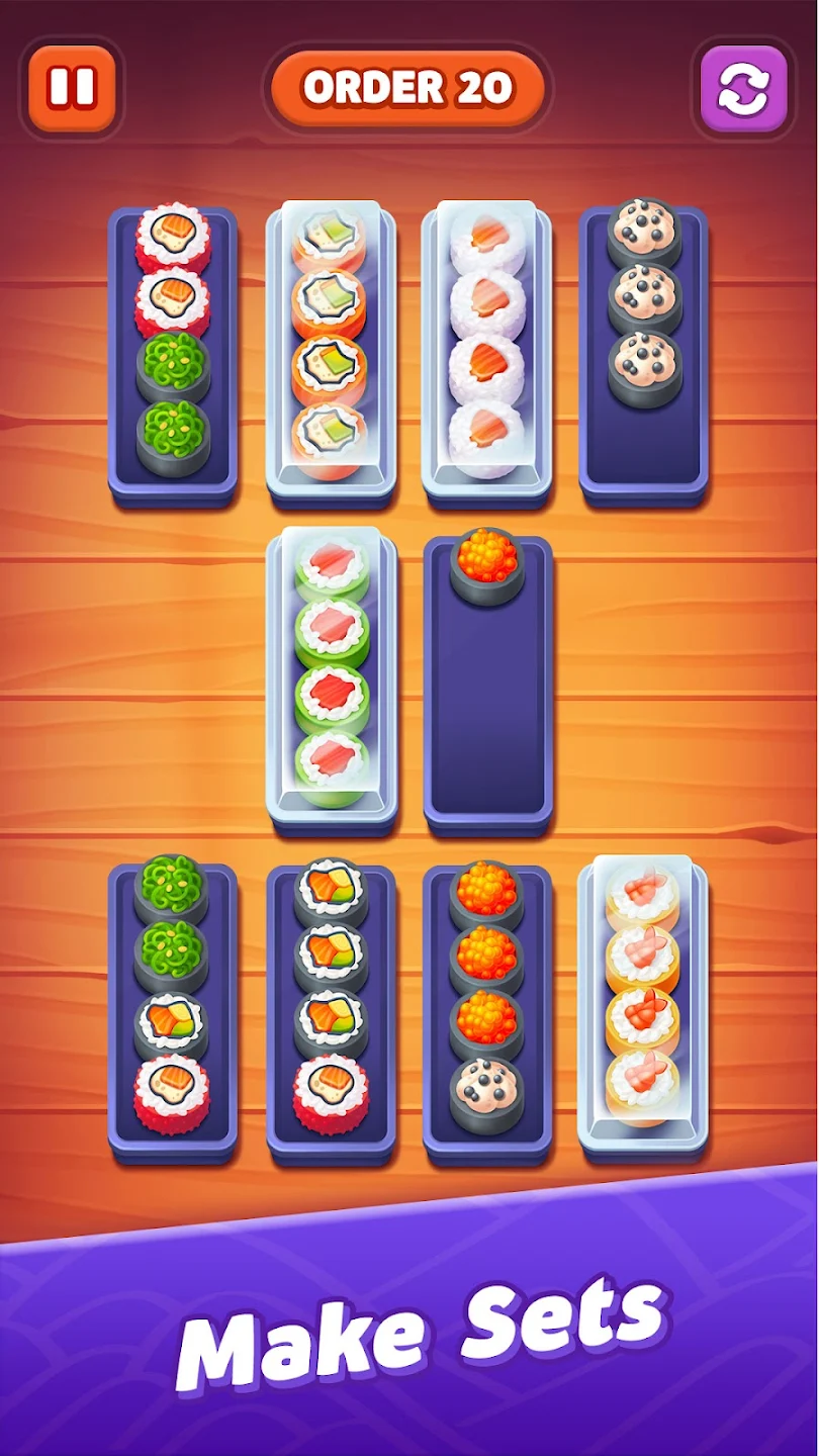 Sushi Sort: Color Sorting Game